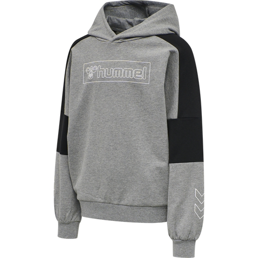 hmlBOXLINE HOODIE, MEDIUM MELANGE, packshot