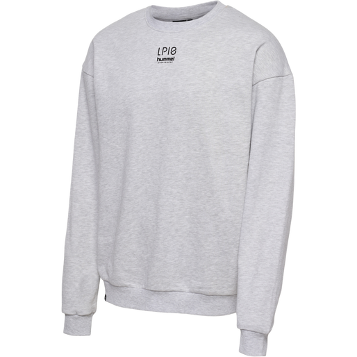 hmlLP10 BOXY SWEATSHIRT, LIGHT GREY MELANGE hmlLP10 BOXY SWEATSHIRT, LIGHT GREY MELANGE, packshot