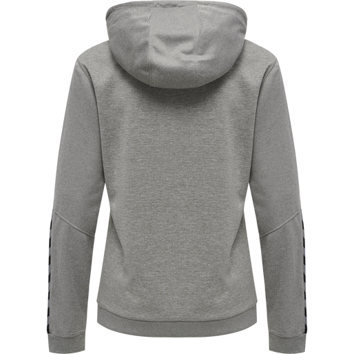 hmlAUTHENTIC POLY HOODIE WOMAN, GREY MELANGE, packshot