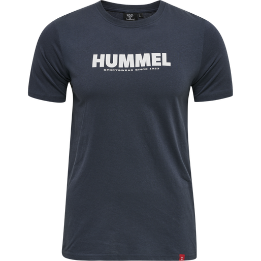hmlLEGACY 2-PACK T-SHIRT, GREY MELANGE/BLUE NIGHTS hmlLEGACY 2-PACK T-SHIRT, GREY MELANGE/BLUE NIGHTS, packshot
