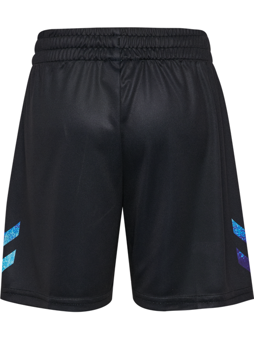 hmlSHIMMER SHORTS, BLACK/DAZZLING BLUE hmlSHIMMER SHORTS, BLACK/DAZZLING BLUE, packshot