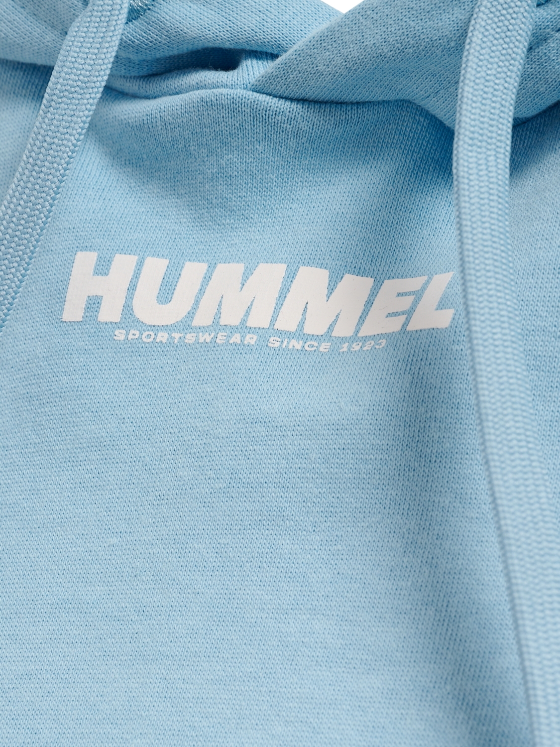 hmlLEGACY WOMAN CROPPED HOODIE, PLACID BLUE, packshot
