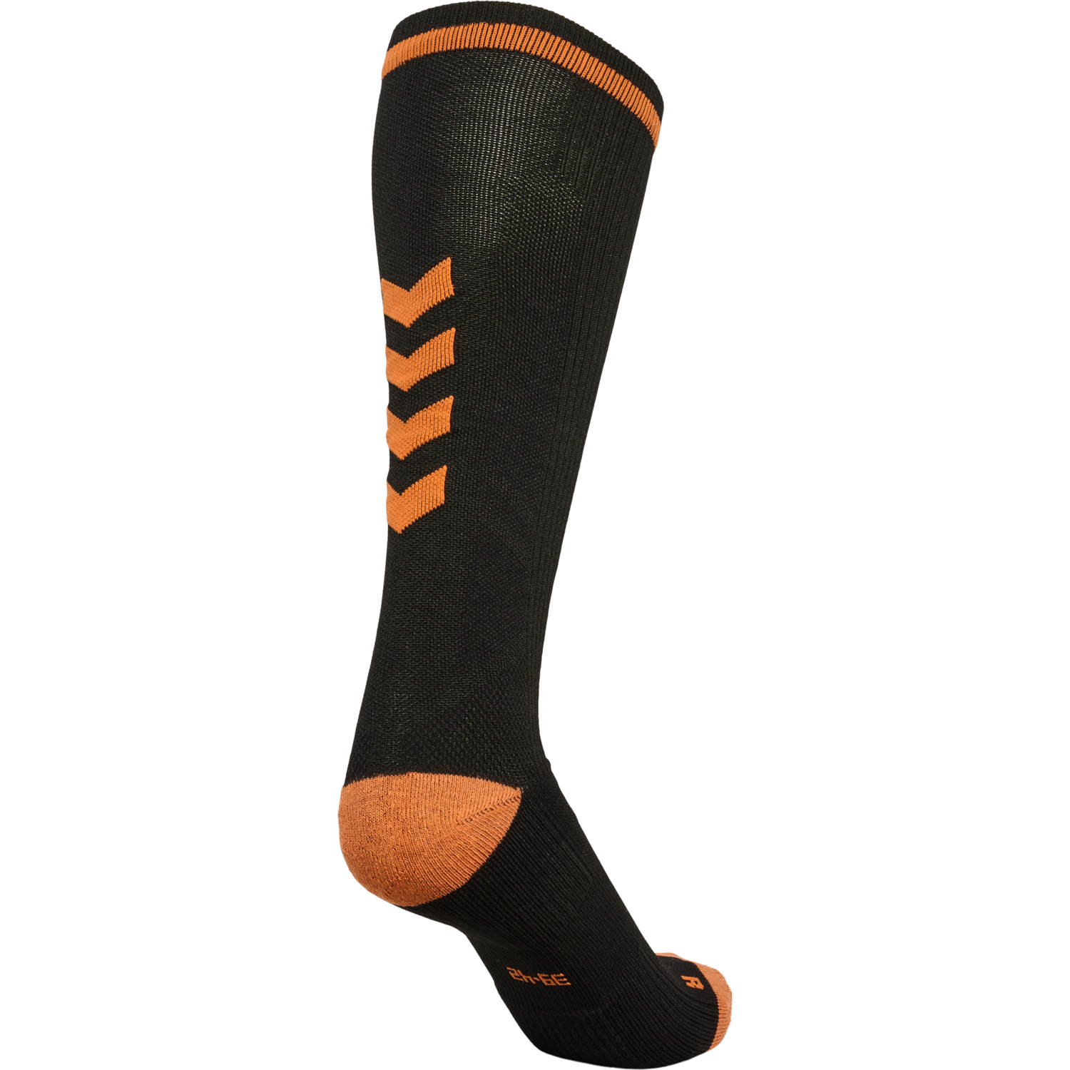 ELITE INDOOR SOCK HIGH, BLACK/ORANGE TIGER, packshot