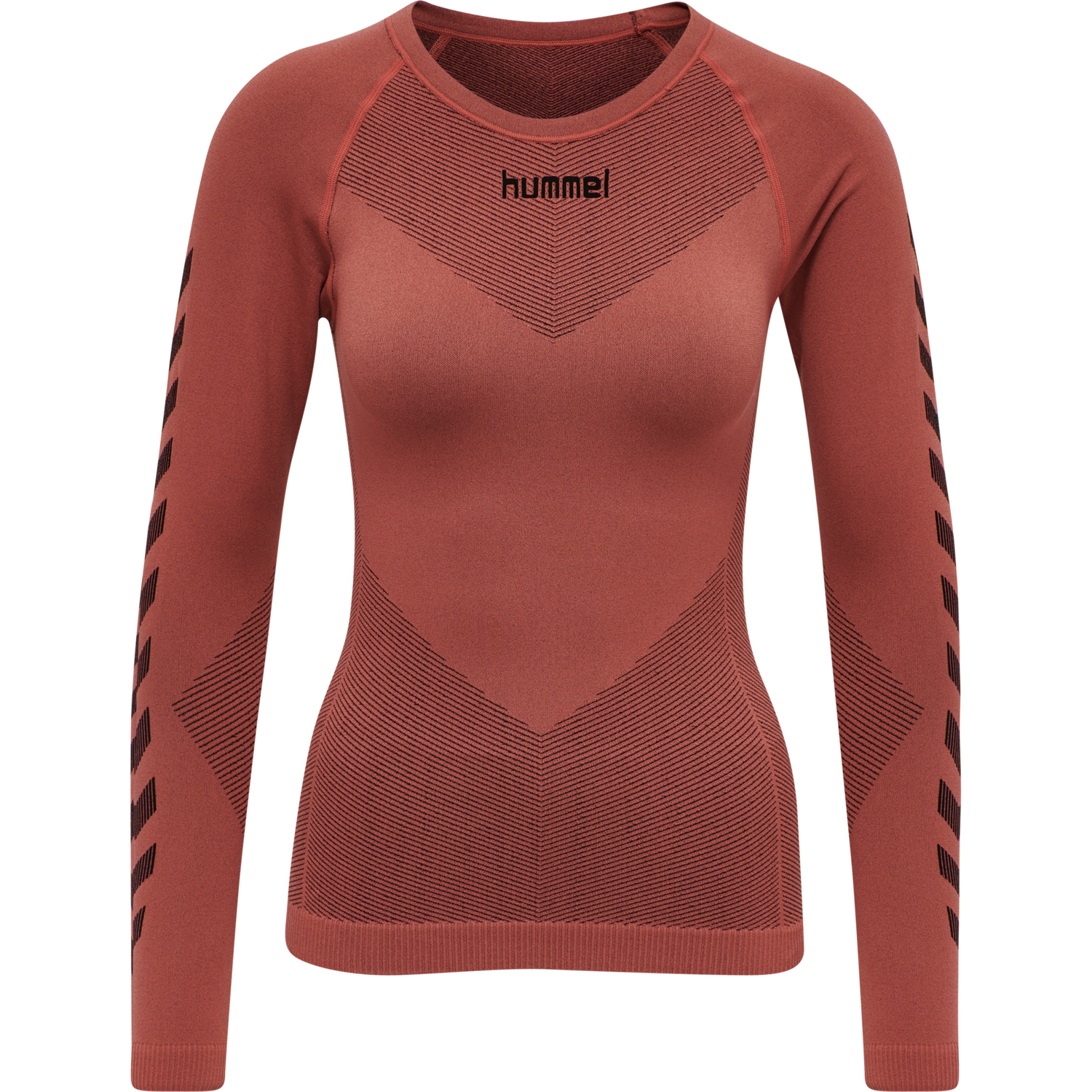 HUMMEL FIRST SEAMLESS JERSEY L/S W, MARSALA, packshot