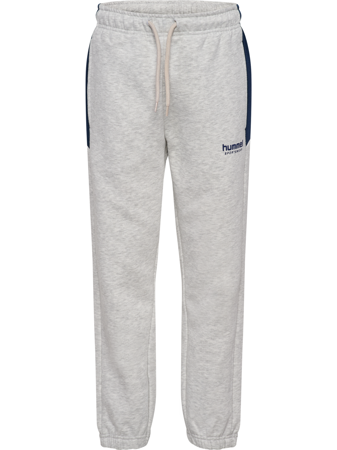 hmlJR LOOSE BLOCKED SWEATPANT, LIGHT GREY MELANGE, packshot