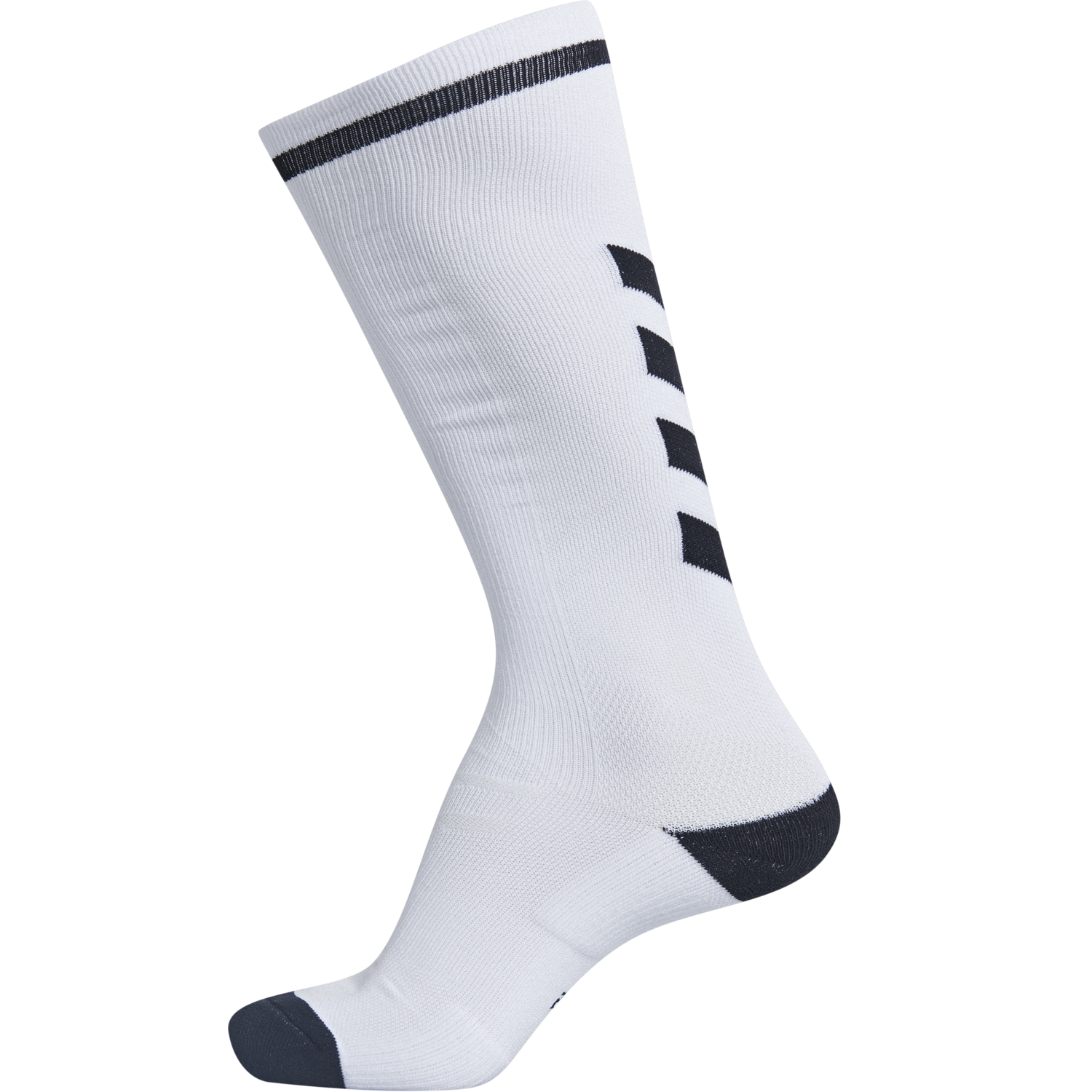 ELITE INDOOR SOCK HIGH, WHITE/BLACK, packshot