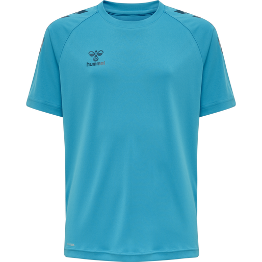 hmlCORE XK CORE POLY TEE S/S KIDS, BLUE DANUBE, packshot