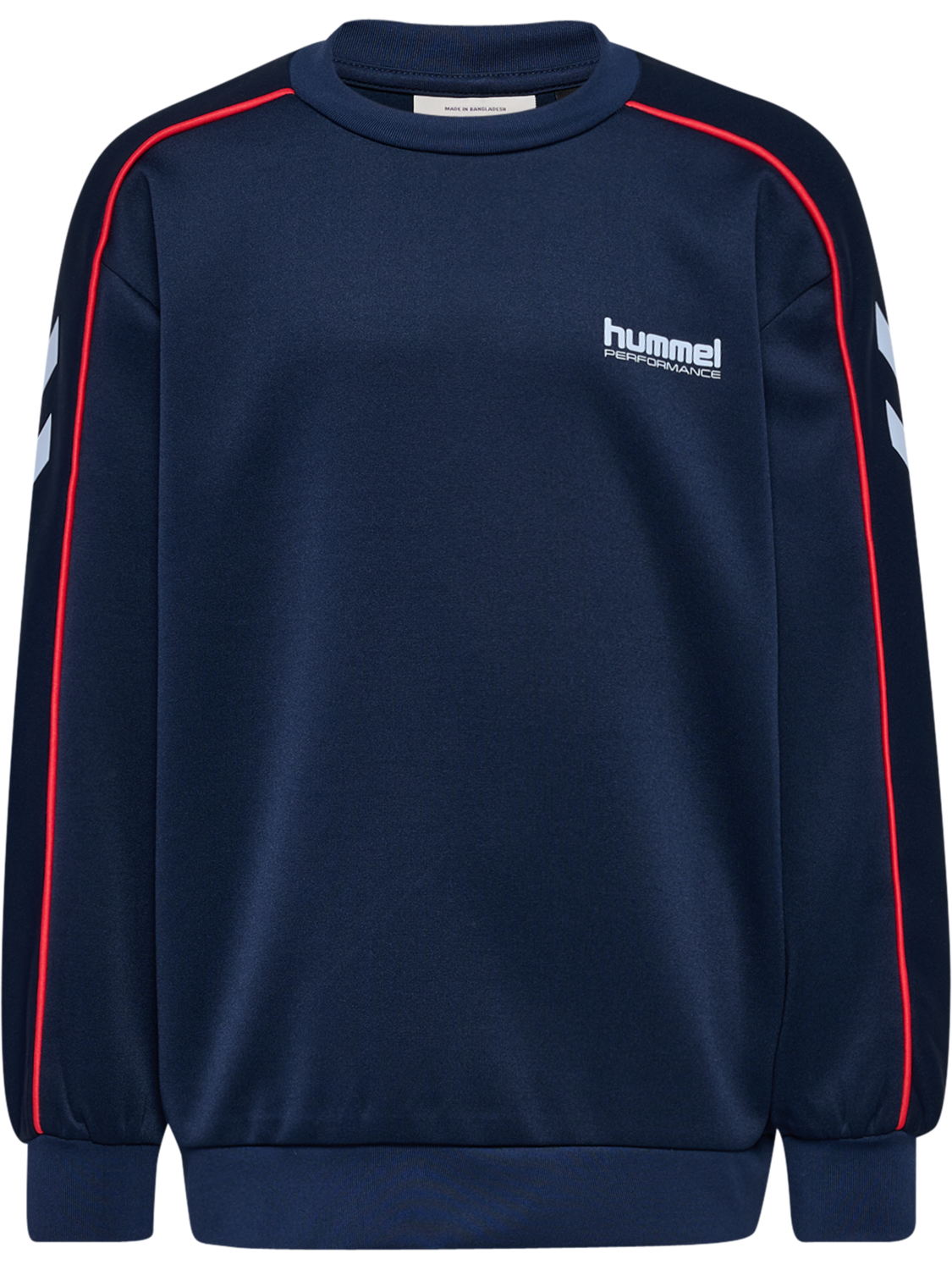 hmlJR INTERLOCK CREWNECK, DRESS BLUES, packshot