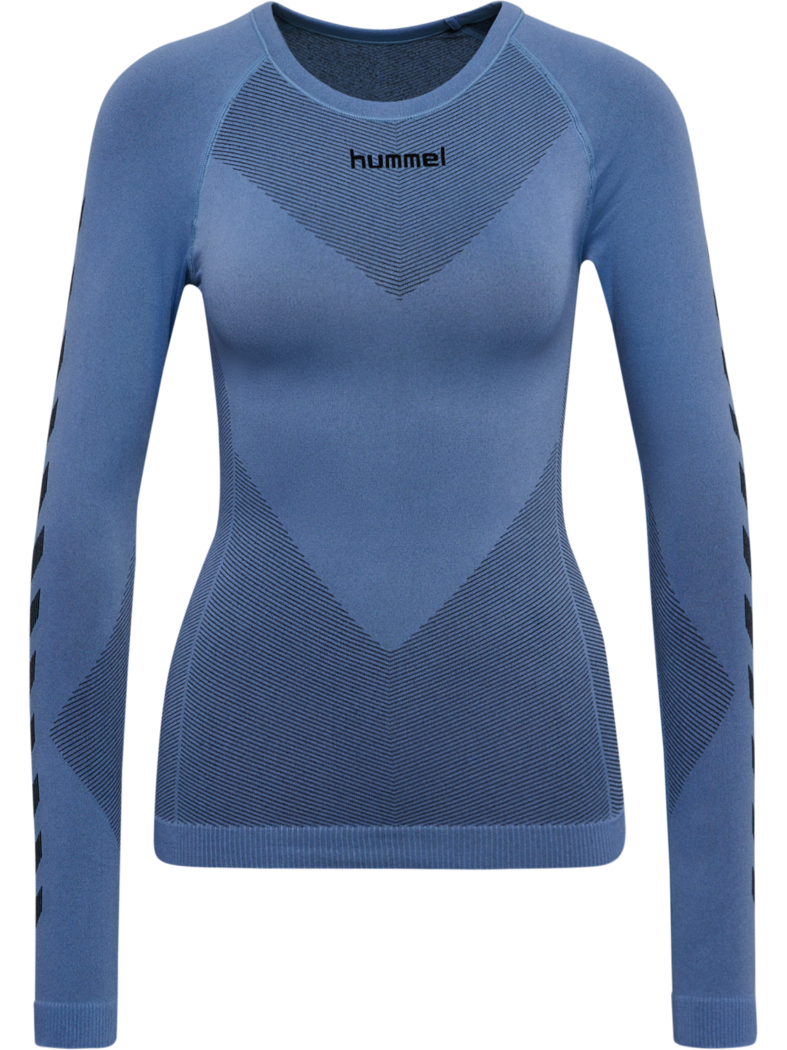 HUMMEL FIRST SEAMLESS JERSEY L/S W, BEL AIR BLUE, packshot