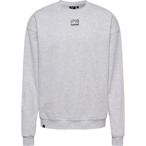 hmlLP10 BOXY SWEATSHIRT, LIGHT GREY MELANGE hmlLP10 BOXY SWEATSHIRT, LIGHT GREY MELANGE, packshot