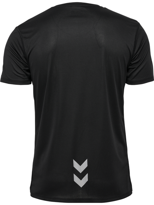 hmlRUN JERSEY S/S, BLACK, packshot