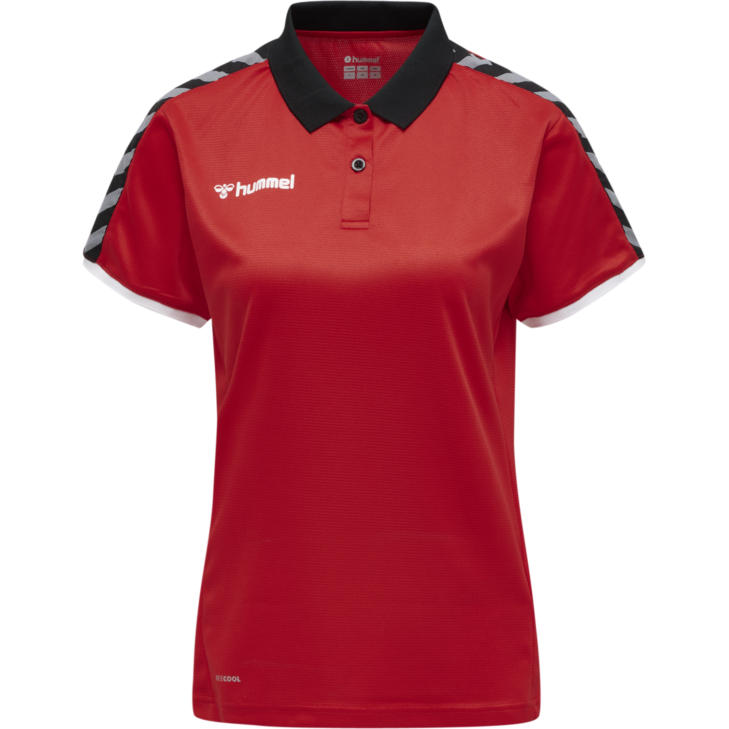 hmlAUTHENTIC WOMAN FUNCTIONAL POLO, TRUE RED, packshot