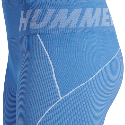 hmlTE CHRISTEL SEAMLESS MW TIGHTS, RIVIERA/BLUE BELL MELANGE, packshot