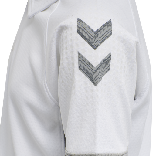 hmlLEAD FUNCTIONAL KIDS POLO, WHITE, packshot