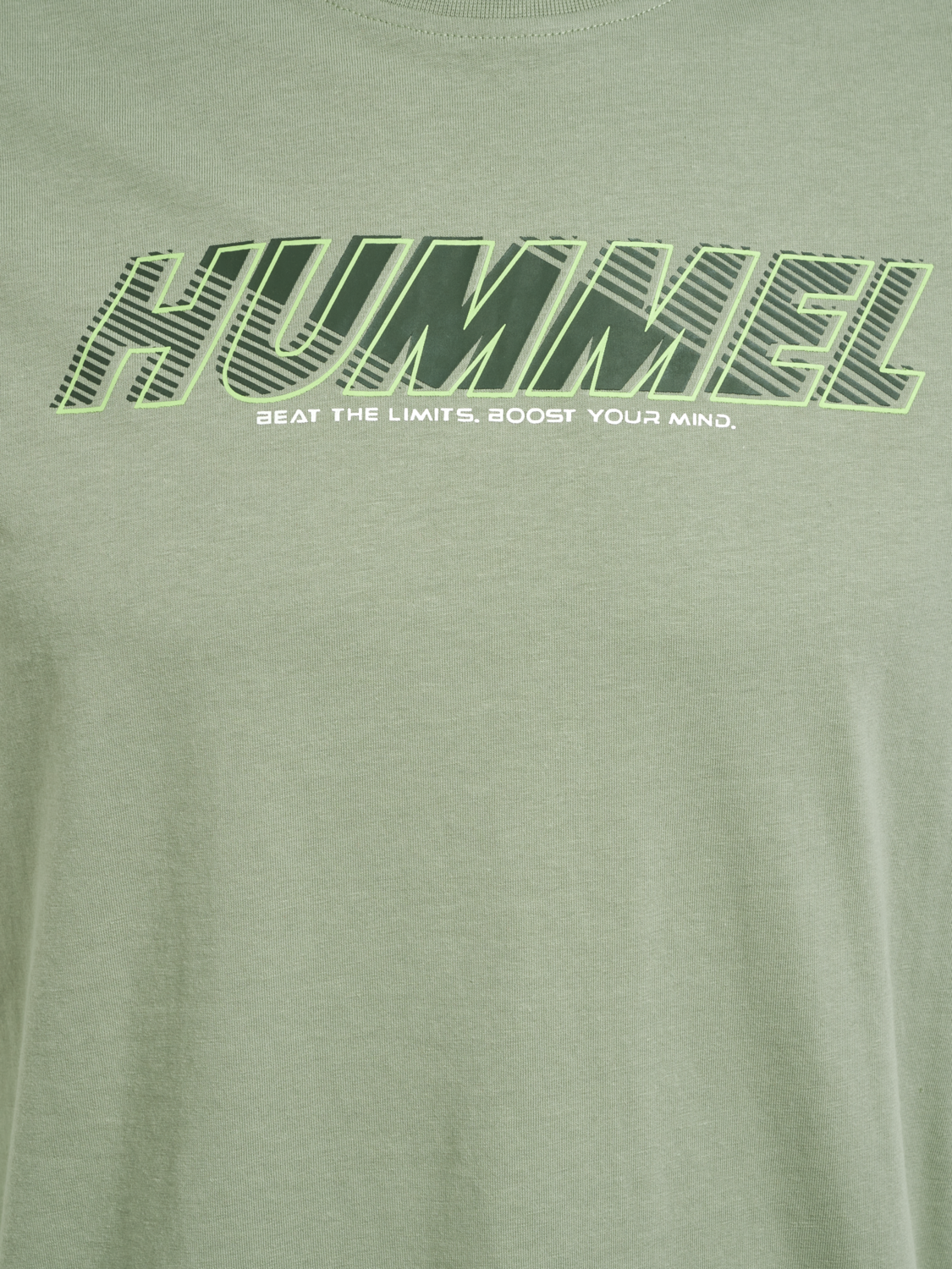 hmlTE EFFORT COTTON T-SHIRT, SEAGRASS, packshot