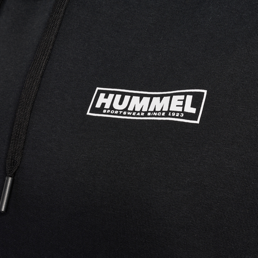 hmlLEGACY WO REGULAR HOODIE PLUS, BLACK, packshot