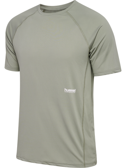 hmlPULSE WORKOUT T-SHIRT S/S, SEAGRASS, packshot