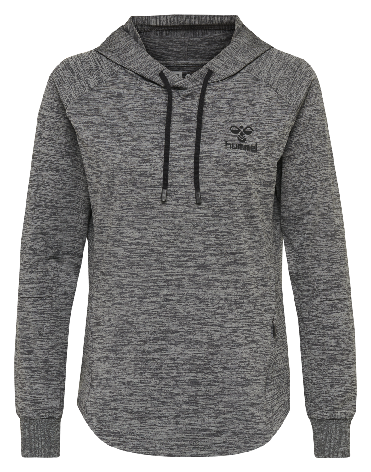 hmlSELBY HOODIE, DARK GREY MELANGE, packshot