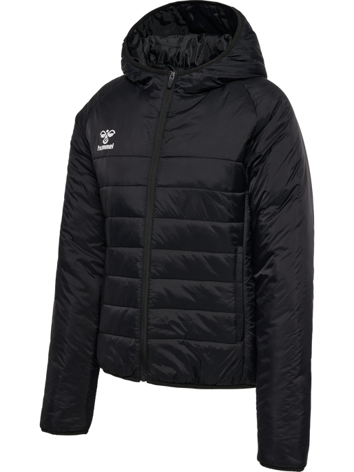 hmlGO QUILTED HOOD JACKET WOMAN, BLACK hmlGO QUILTED HOOD JACKET WOMAN, BLACK, packshot