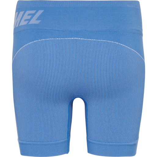 hmlTE CHRISTEL SEAMLESS SHORTS, RIVIERA/BLUE BELL MELANGE, packshot