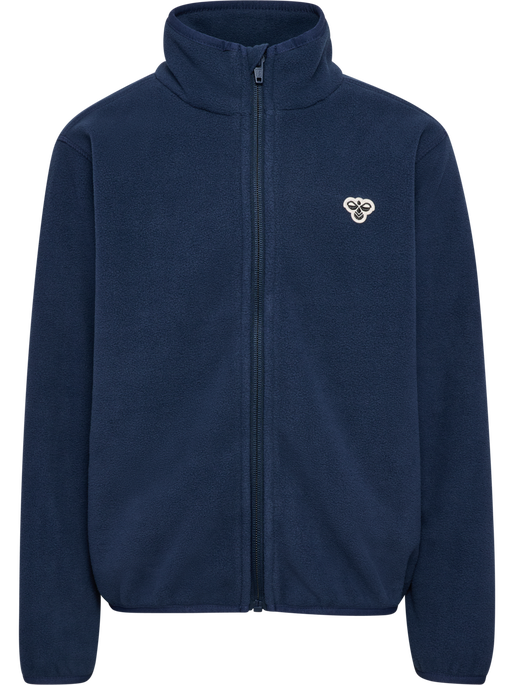 hmlJR FLEECE ZIP JACKET BEE, DRESS BLUES, packshot
