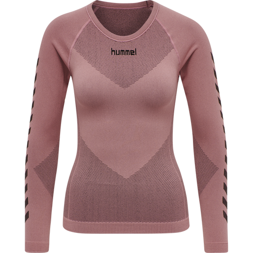 HUMMEL FIRST SEAMLESS JERSEY L/S W, DUSTY ROSE, packshot