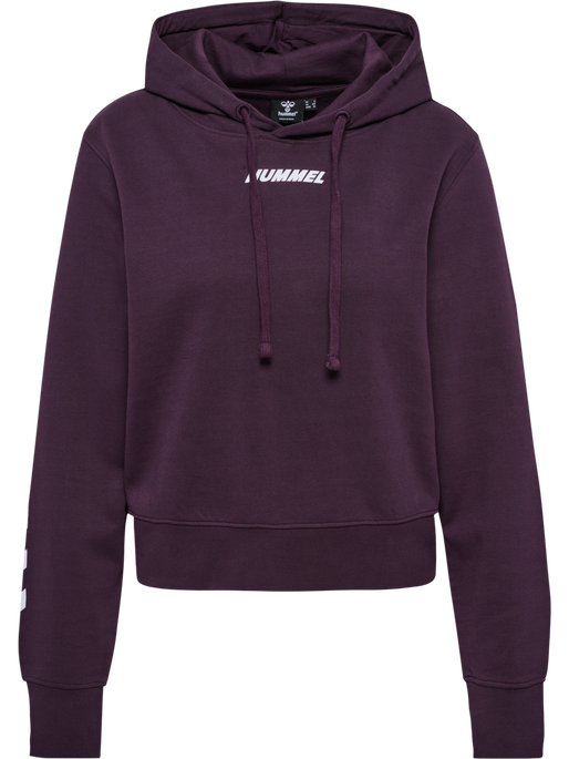 hmlELEMENTAL SHORT HOODIE WOMAN, PLUM PERFECT, packshot