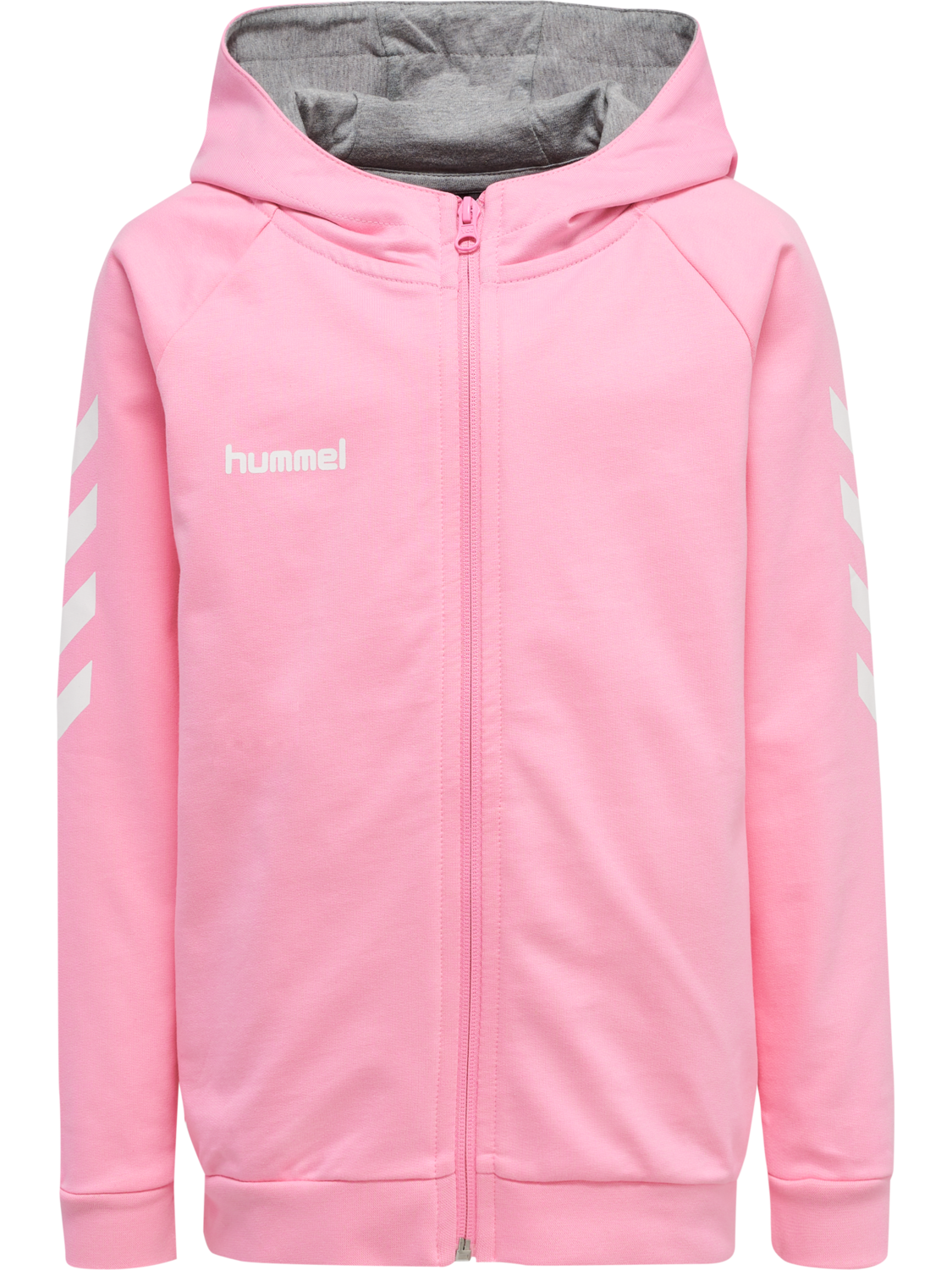 HMLGO KIDS COTTON ZIP HOODIE, COTTON CANDY, packshot
