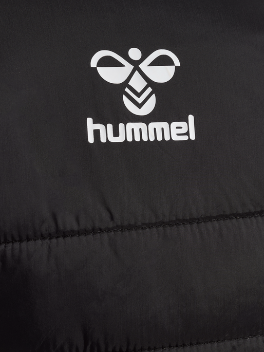 hmlGO QUILTED HOOD JACKET, BLACK hmlGO QUILTED HOOD JACKET, BLACK, packshot