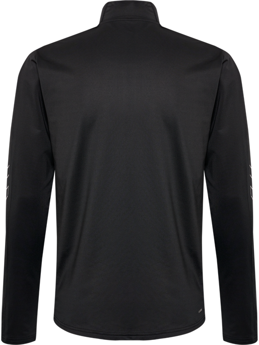 hmlTE STRENGTH PL HALF ZIP, BLACK, packshot