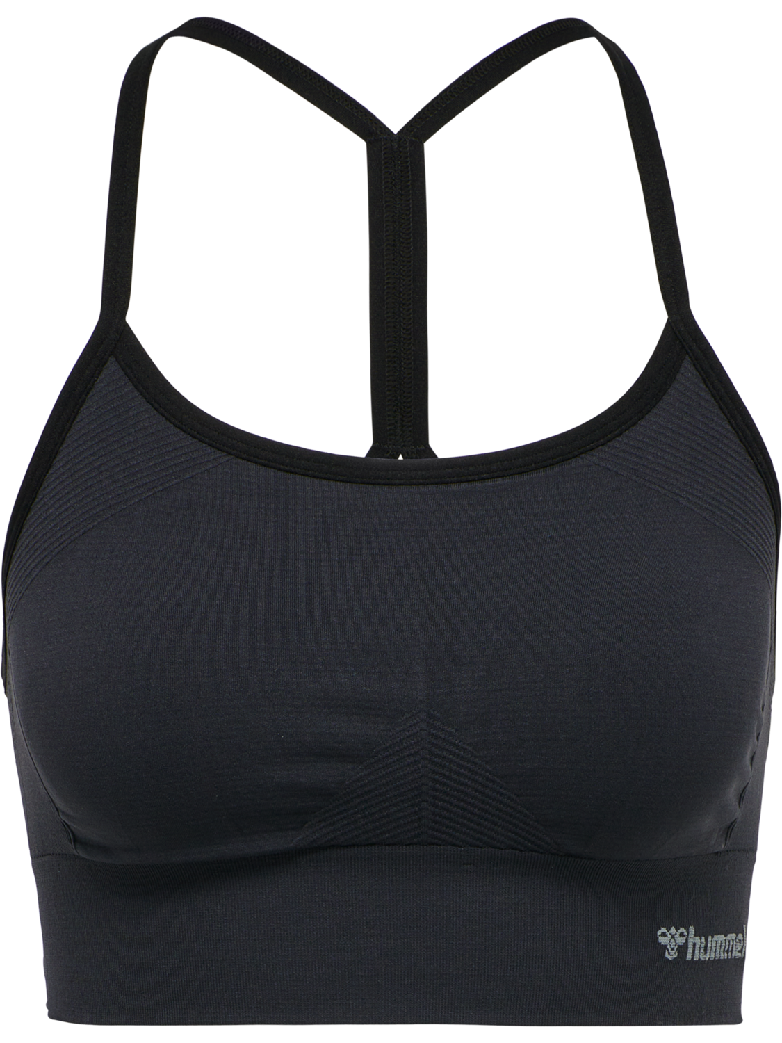 hmlTIFFY SEAMLESS SPORTS TOP, BLACK, packshot