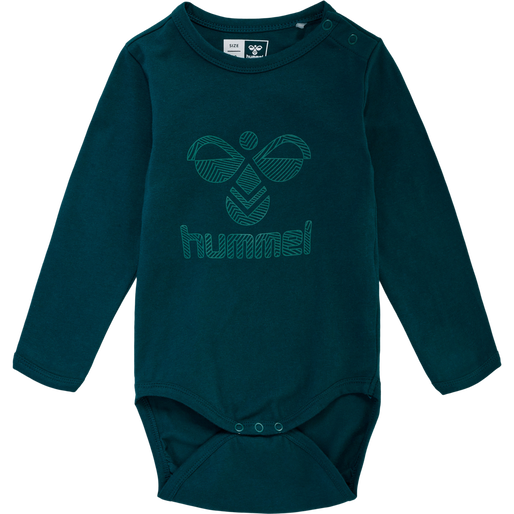 hmlFASTWO FLIPPER BODY L/S, DEEP TEAL, packshot