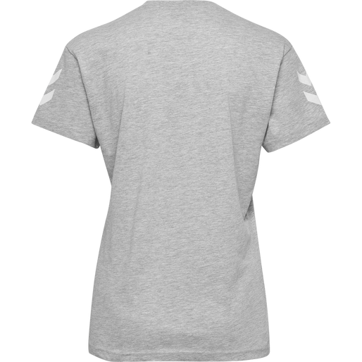 HMLGO COTTON T-SHIRT WOMAN S/S, GREY MELANGE, packshot
