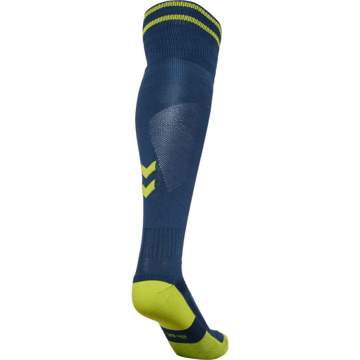 ELEMENT FOOTBALL SOCK , DARK DENIM/LIME PUNCH, packshot