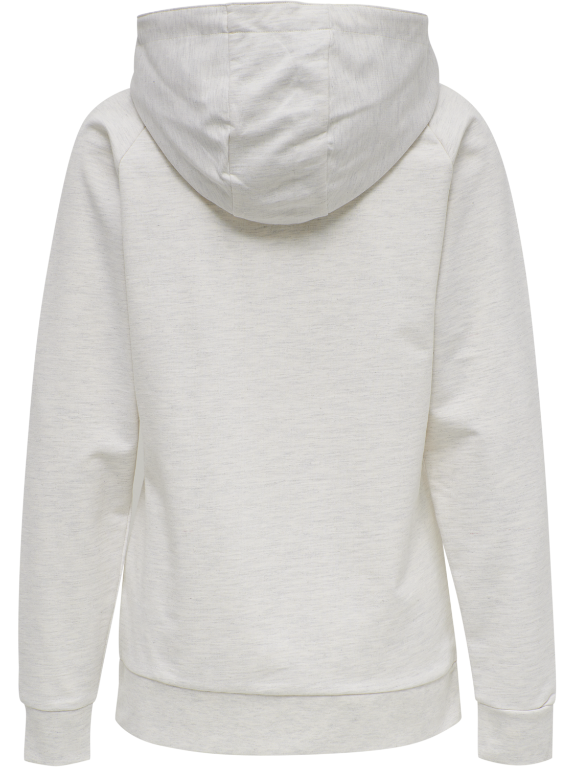 HMLGO COTTON LOGO HOODIE WOMAN, EGRET MELANGE, packshot