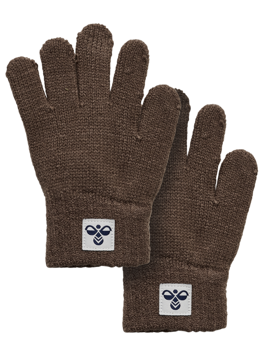hmlJR KNIT GLOVES 2-PACK, PEPPERCORN, packshot