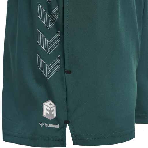 hmlMOVE GRID WOVEN SHORTS WOMAN, DEEP TEAL, packshot