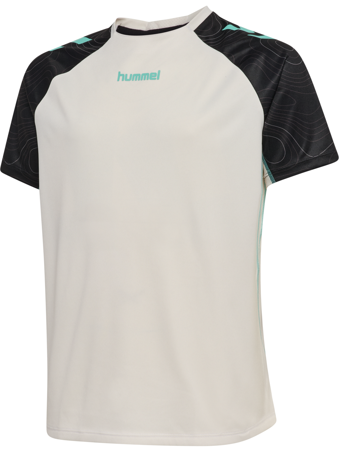 hmlBLAZE 2.0 TRAINING JERSEY KIDS, VAPOROUS GRAY/POOL BLUE, packshot