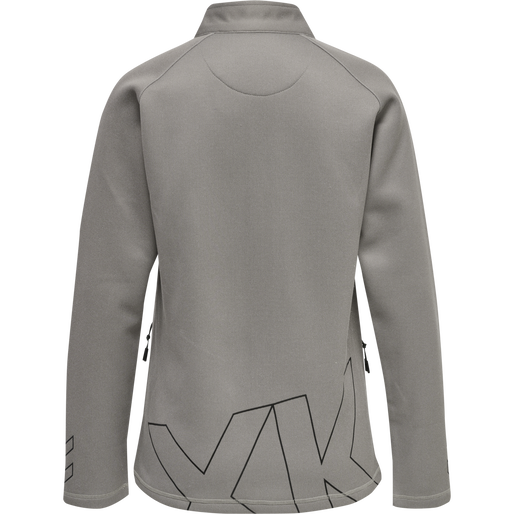 hmlCIMA XK ZIP JACKET WOMAN, GREY MELANGE, packshot