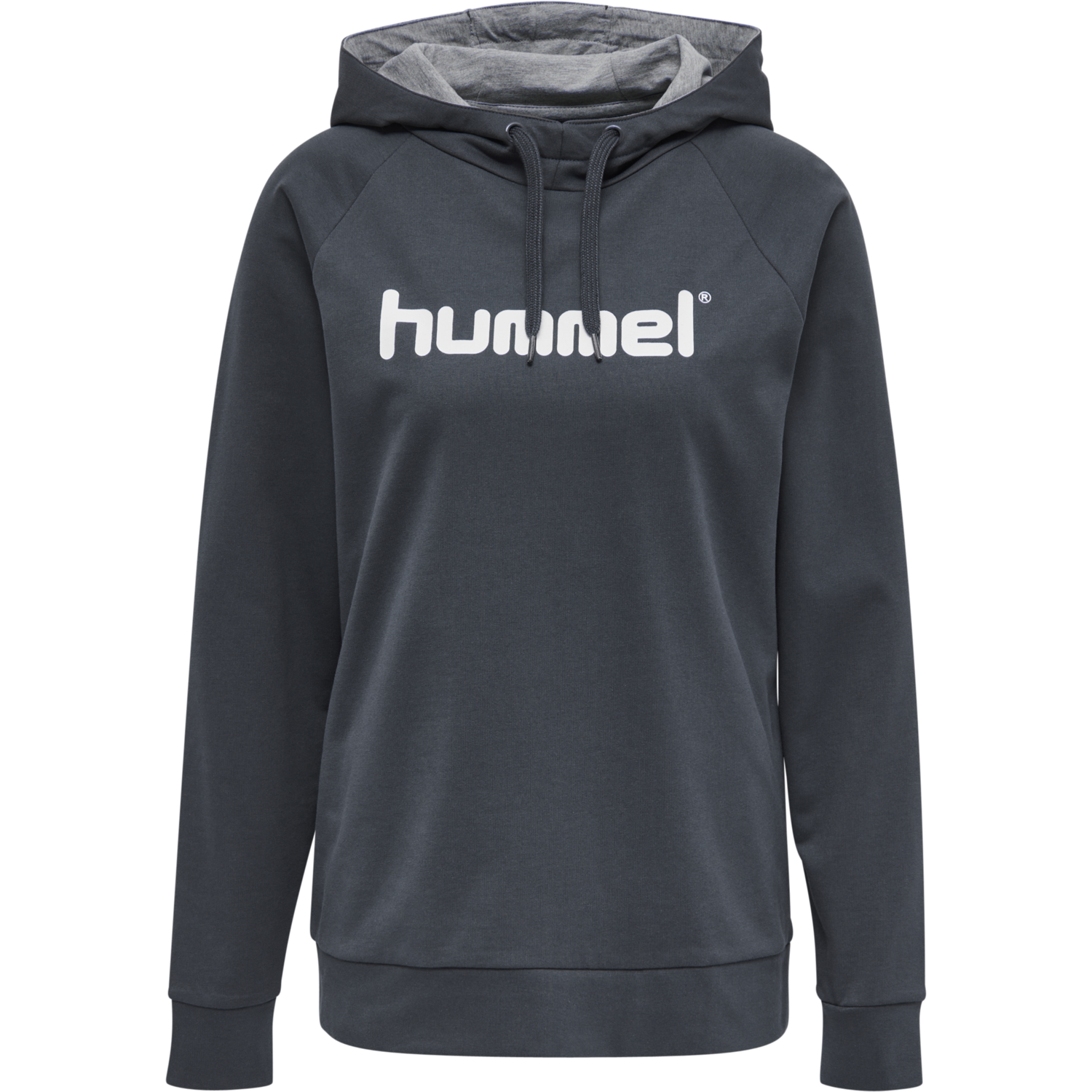 HMLGO COTTON LOGO HOODIE WOMAN, INDIA INK, packshot