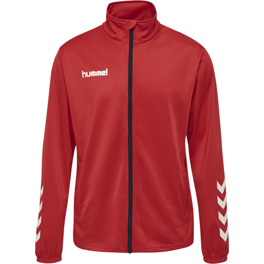 hmlPROMO POLY SUIT, TRUE RED/MARINE, packshot