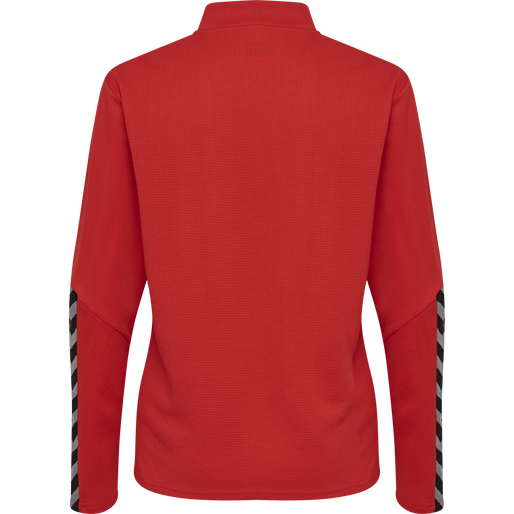 hmlAUTHENTIC HALF ZIP SWEATSHIRT WO, TRUE RED, packshot