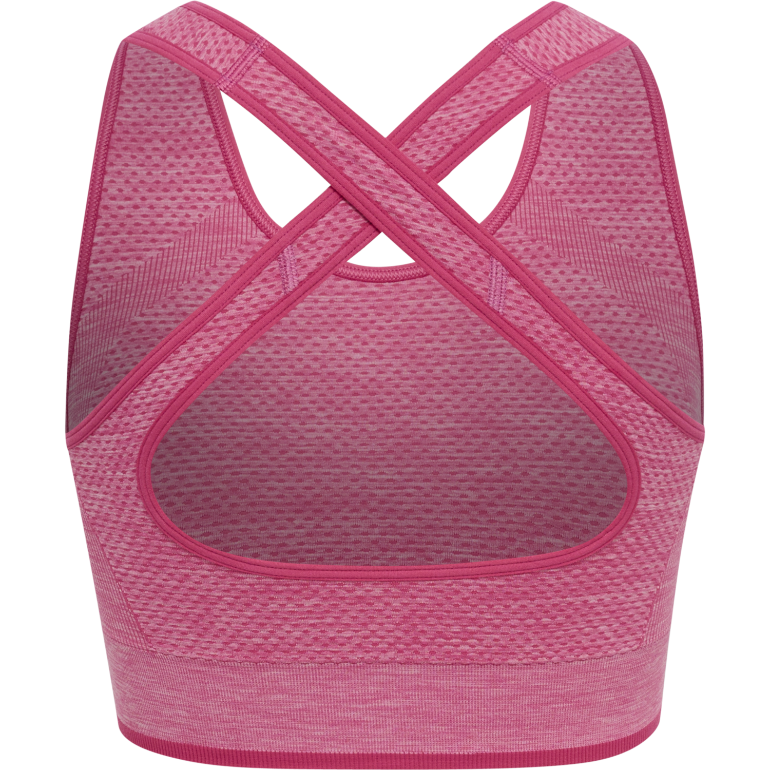 hmlMT UNA SEAMLESS SPORTS TOP, AZALEA PINK MELANGE, packshot