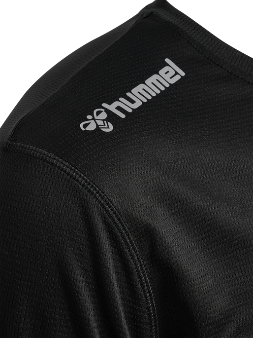 hmlRUN JERSEY L/S, BLACK, packshot