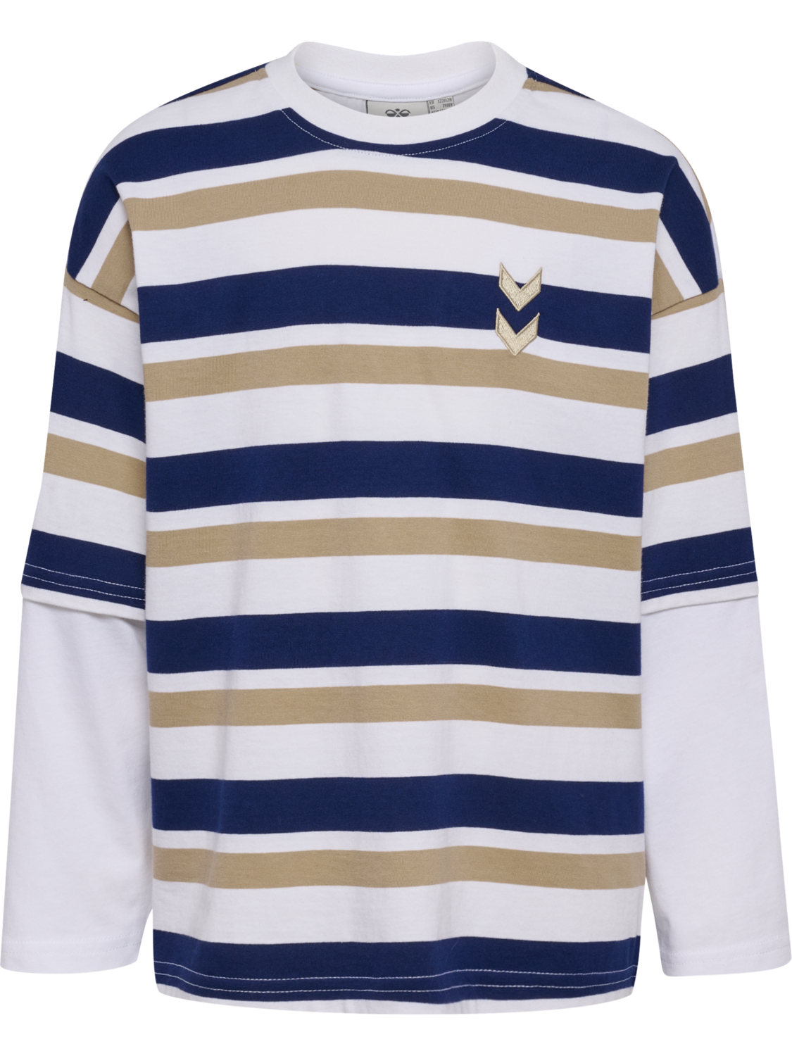 hmlJR SILLY T-SHIRT L/S, MEDIEVAL BLUE, packshot