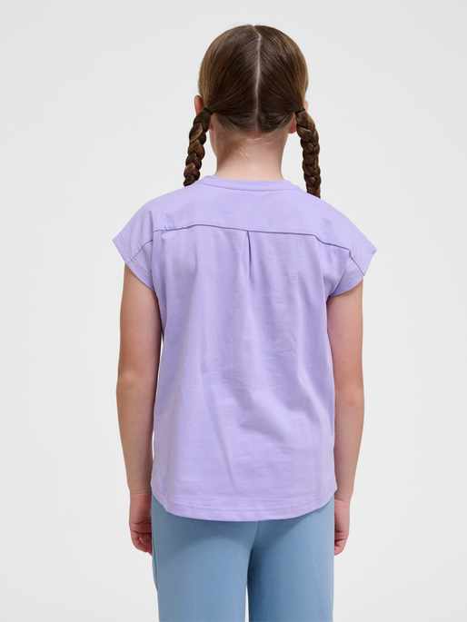 hmlDIEZ T-SHIRT S/S, LAVENDER, model
