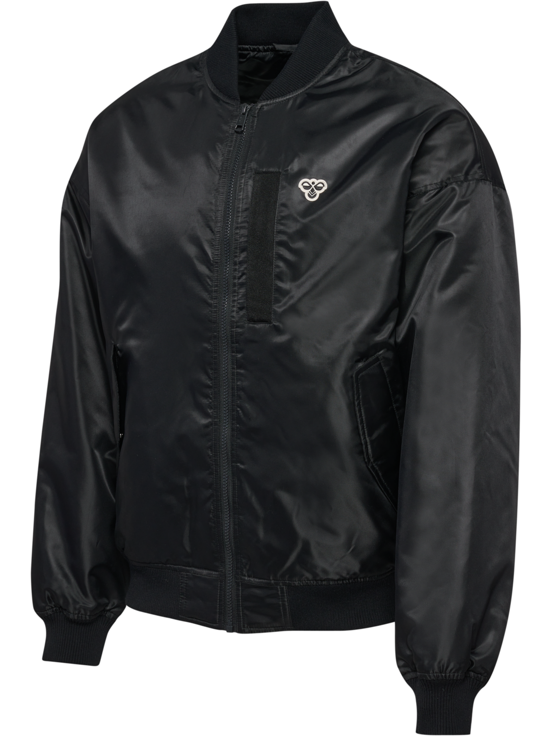 hmlBASEBALL JACKET BEE, BLACK, packshot