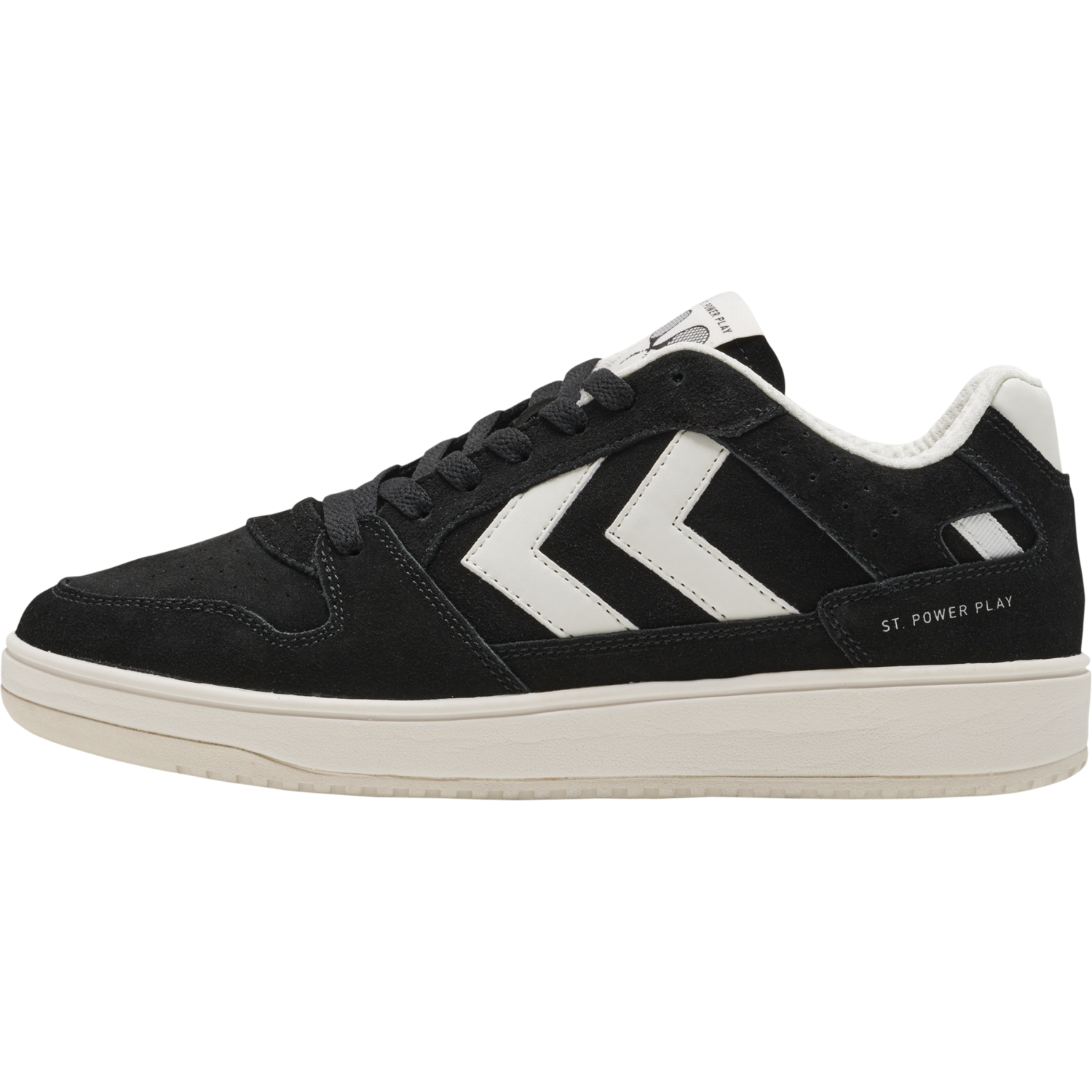 ST. POWER PLAY SUEDE, BLACK/WHITE, packshot