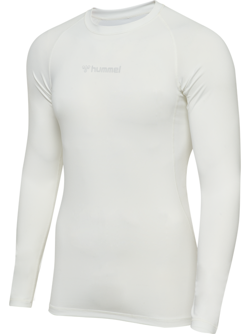 hmlBL PERFORMANCE TEE L/S, WHITE, packshot