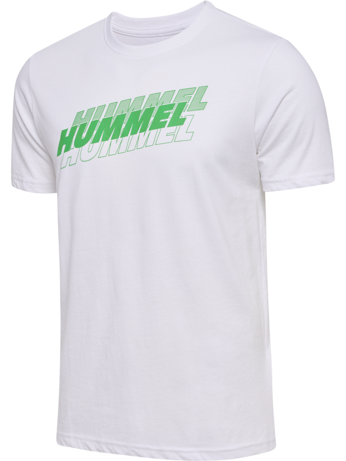 hmlGRAPHIC TRIPLE LOGO COTTON TEE, WHITE, packshot